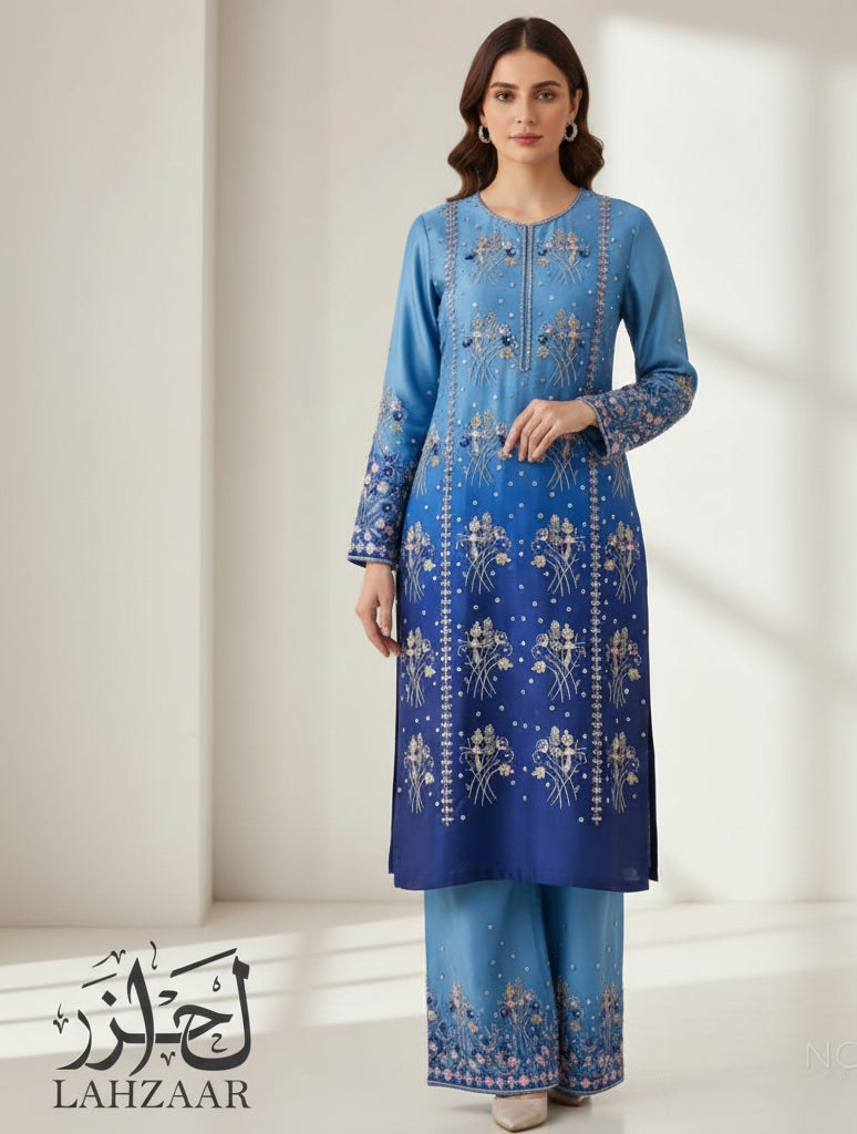 3PC - Embroidered Cambric Suit